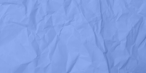 Blue crumpled paper texture background. Old crumpled texture. Vector illustration.