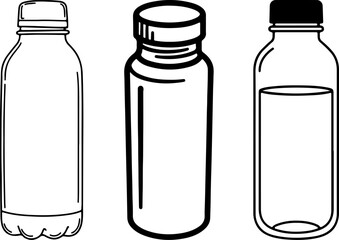 Botellas reutilizables para agua en estilo simple