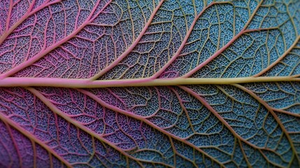 Obraz premium Detailed leaf vein structure