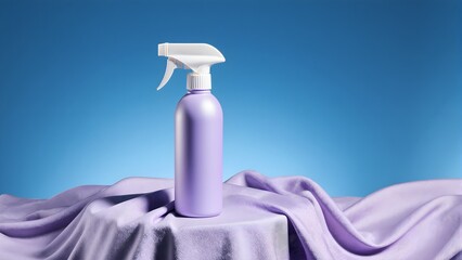 Minimal Lavender Trigger Spray Bottle Product Mockup