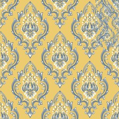seamless damask wallpaper pattern