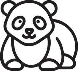 panda vector design icon art illustrator