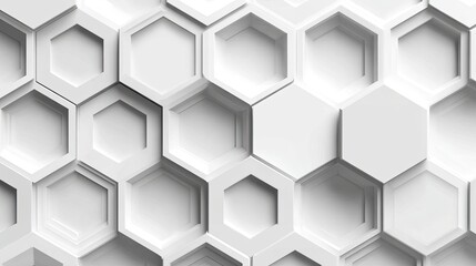 Fototapeta premium Abstract white honeycomb pattern