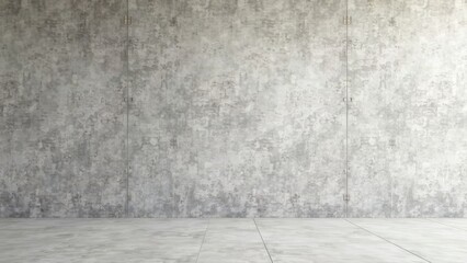 Empty Room with Textured Concrete Wall and Tiled Floor Ideal for Interior Design Presentations and Mockups