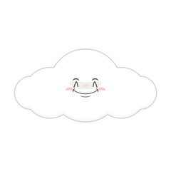 cloud smile face cartoon cute