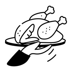 A hand drawn style icon showing acorn nut
