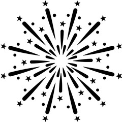 Firework Vector Icon design