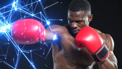 Boxer punches digital network.