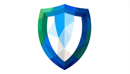 Abstract shield design, polygonal style