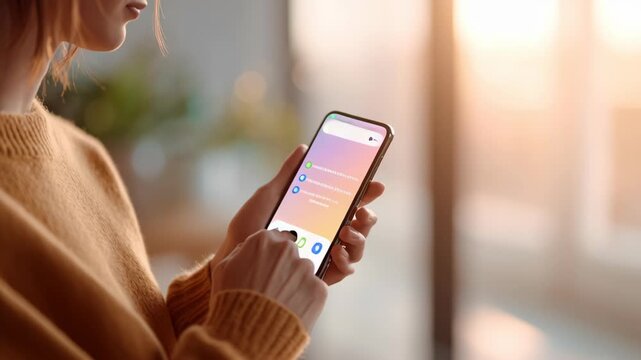 Young Professional Showcases Smartphone Two Factor Authentication for Enhanced Security and Modern Technology in Mobile App User Interface