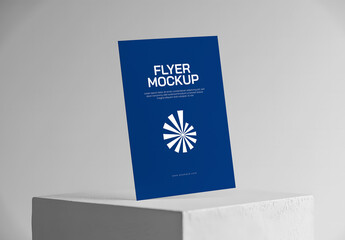 Standing A4 Mockup On Stone