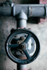 Top view of circular water valve
