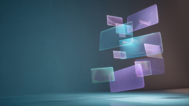 Augmented reality interface with floating holographic elements