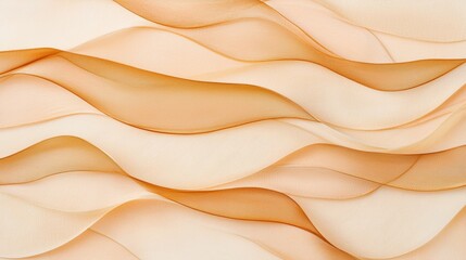 A textured background of overlapping, curved, and wavy lines in shades of peach and beige.