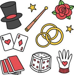 logo and icon set vector design 