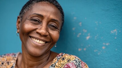 portrait of a healthy and happy middleaged african woman living with hiv no logos no brands ar 169