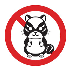 リス禁止マーク