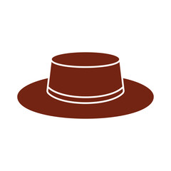 Cowboy hats. Flat and line  vector illustration. Cowboy Western and Wild West concept
