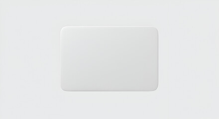 Fototapeta premium Clean and Minimalist White Rounded Rectangle on a Soft White Background