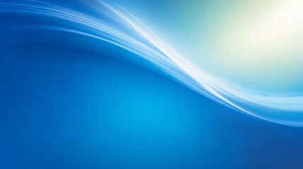 Vibrant blue abstract background with smooth flowing oceanic wave patterns and gentle curves a serene and modern digital art illustration for creative projects and presentations.