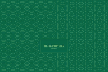 abstract wavy line pattern with beautiful green background