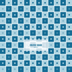 creative square pattern with dominant blue color suite for wallpaper