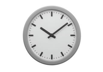 Isolated Round Clock on Transparent Background Illustration Time Concept