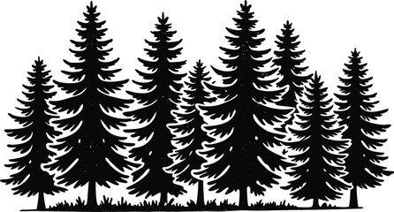 Tree Silhouettes Collection - Nature & Forest Vector Pack