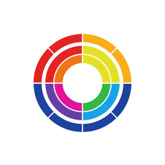 Colorful Circle Diagram Style Rangoli for Diwali Festival Vector