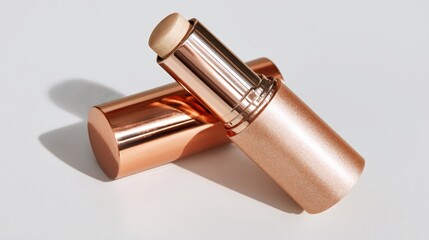 Cream illuminator stick on white