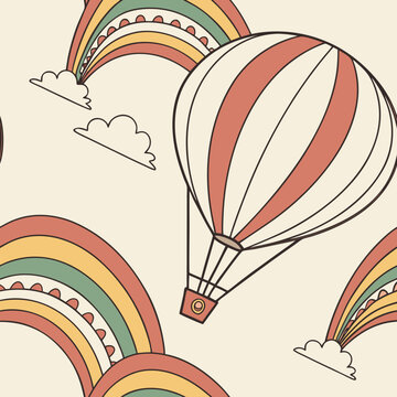 vector illustration of a abstract rainbow background