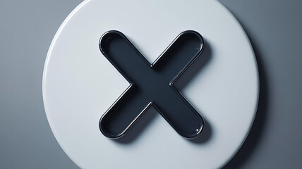 Fototapeta premium 3d render of a metal sign icon on chrome map button background with glossy design symbol for web and computer use