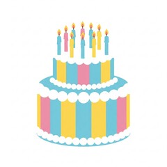 Attractive birthday cakes and decorations 