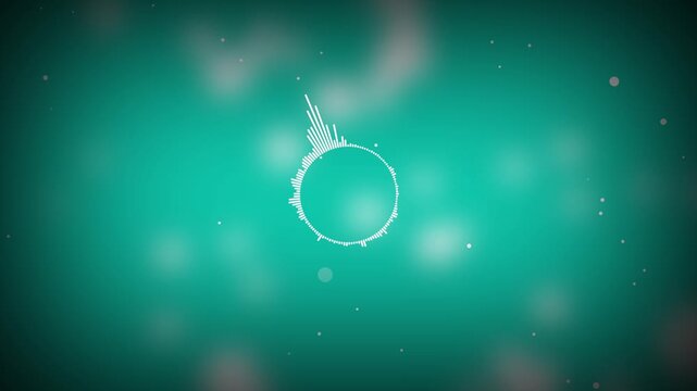 voice message Animation on black background, Digital interface audio Voice assistant for AI chat technology waveform AI Chat innovation sound wave, and colorful background. 4k