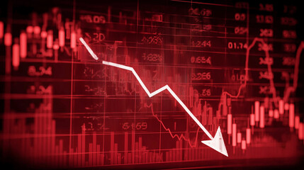 Bear Market Financial Decline Concept