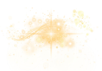 Fototapeta premium Warm Amber Light Spots Softly Blurred Over a Black Field Creating a Golden Glittering Effect - 1