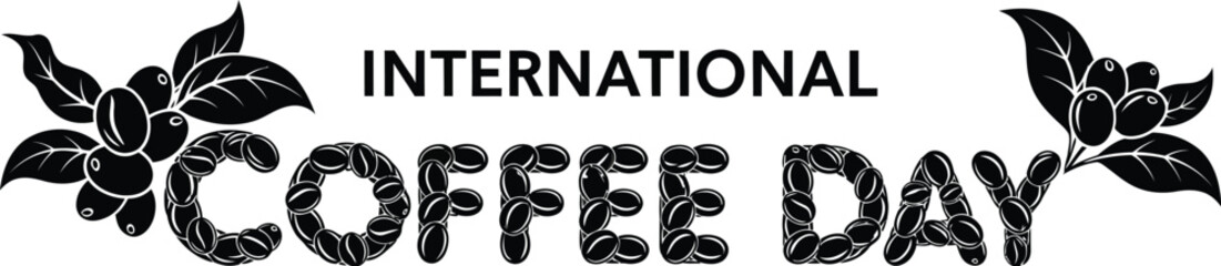 Celebrate International Coffee Day with this unique design for social media posts