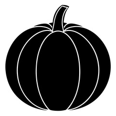 Pumpkin silhouette vector illustration 