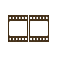 film roll  logo icon illustration flat