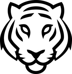 tiger head sticker transparent 