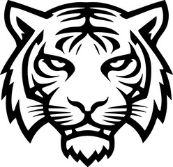 tiger head sticker transparent 