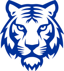 tiger head sticker transparent 