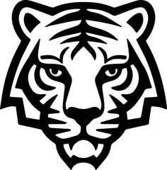 tiger head sticker transparent 