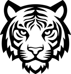 tiger head sticker transparent 