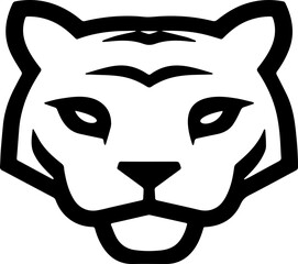 tiger head sticker transparent 