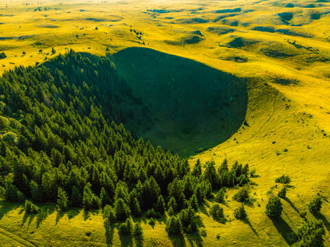 Group of collapse sinkholes on the Kupres Polje (Kupre&scaron;ko polje) within Dinaric karst of western Bosnia and Herzegovina known as Japage.