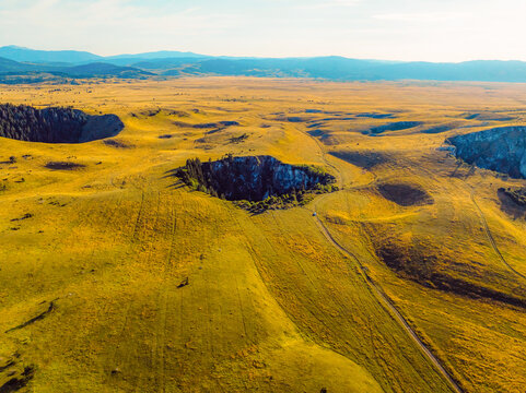 Group of collapse sinkholes on the Kupres Polje (Kupre&scaron;ko polje) within Dinaric karst of western Bosnia and Herzegovina known as Japage.