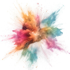 colorful watercolor splashes
