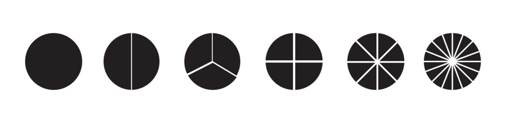 Pie chart infographic wheel piece diagram. Infographic pie chart circle section slice segment