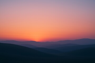 Obraz premium Rolling Plains at Sunset